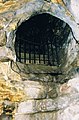 St Fillan's Cave showing stairwell up to priory grounds.