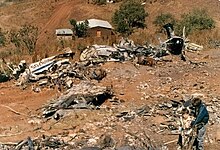 Wreckage of Tan-Sahsa Flight 414 TanCrashHula.jpg