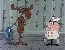 From left to right: Rocky, Bullwinkle, and Captain Peter "Wrongway" Peachfuzz Rocky bullwinkle peachfuzz.jpg