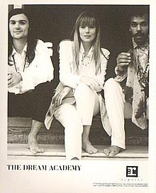 The Dream Academy in 1991 Left to right: Nick Laird-Clowes, Kate St John, and Gilbert Gabriel