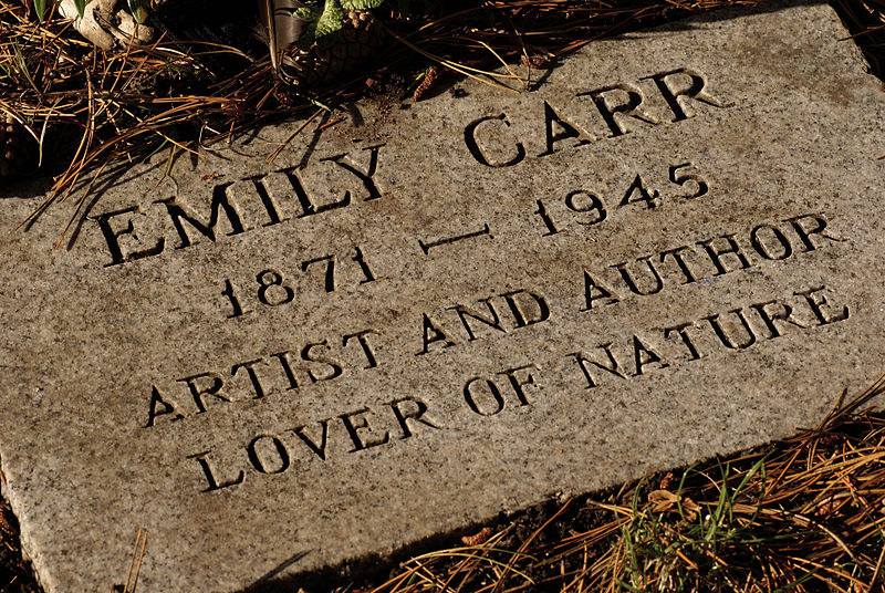 File:Emily Carr Gravestone.jpg