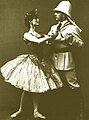 Anna Pavlova as the Princess Aspicia and Mikhail Mordkin as Lord Wilson/Taor in Alexander Gorsky's 1905 revision for the Moscow Bolshoi Theatre, 1909