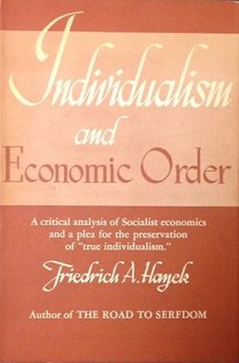 Individualism and Economic Order (Hayek book) cover art.jpg