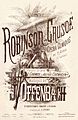 Vocal score cover of Robinson Crusoé