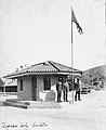 US Customs officers outside their garita in Nogales AZ 1931