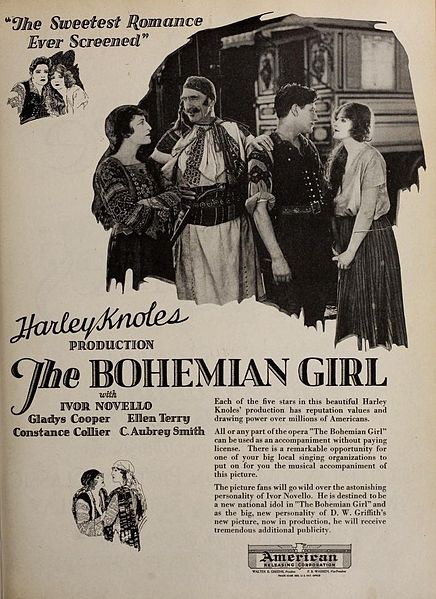File:Advertisement for 1922 silent film The Bohemian Girl.jpg