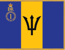 Queen's Colour of the Barbados Regiment Queen's Colour of the Barbados Regiment.gif