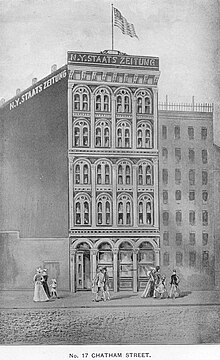 New Yorker Staats Zeitung Building 1858.jpg