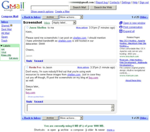 The Gmail webmail interface as it originally appeared Gmail 2004.png