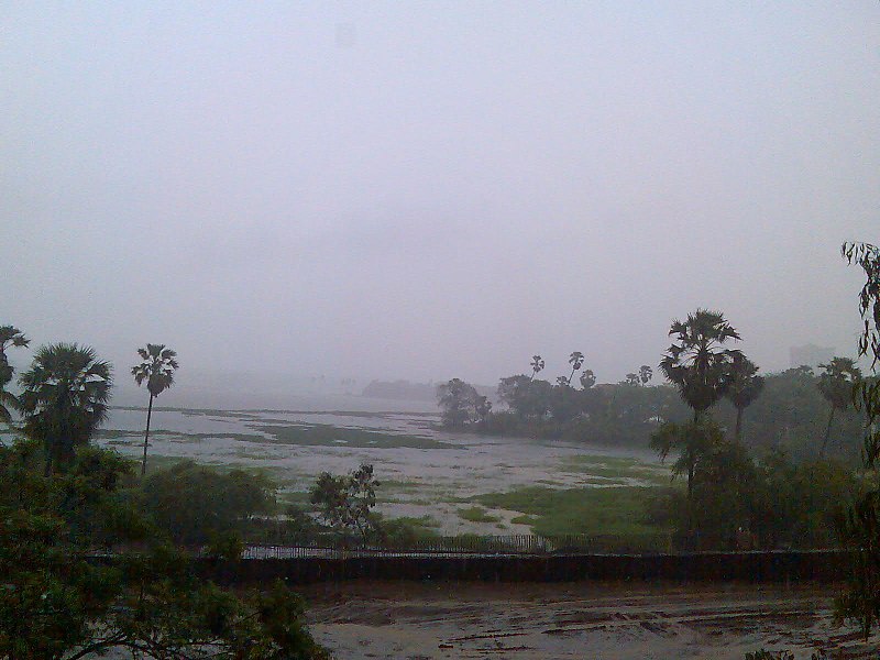 File:Powai Lake, before rain.jpg