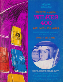 1967 Wilkes 400 program cover