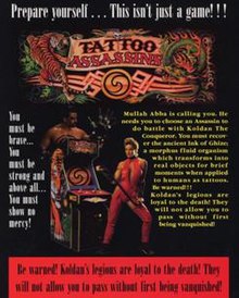 Tattoo Assassins arcade flyer