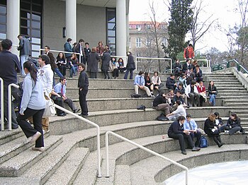 Robert College Students in the Forum