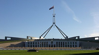 Parliament House, Canberra: the seat of the Parliament of Australia