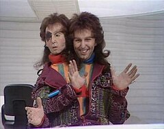 Mark Wing-Davey as Zaphod Beeblebrox, from the TV adaptation.