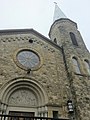 Exterior of the former Sacred Heart Church (Sharon, Pennsylvania)