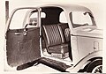 Inside view of 1936 Tangalakis-Austin light car