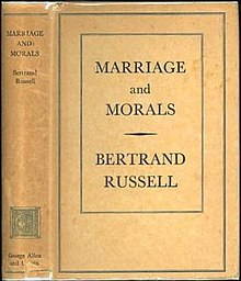 First edition (publ. Allen & Unwin) MarriageAndMorals.jpg
