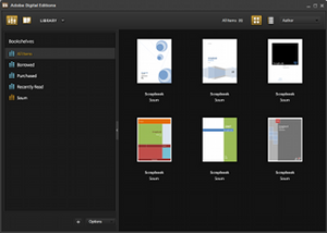 A screenshot of Adobe Digital Editions in libr...