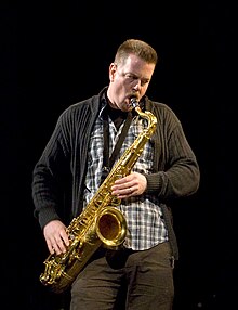 At "Sonore" concert, Lviv, Dec 14, 2008 Ken Vandermark 14Dec2008 Lviv.jpg