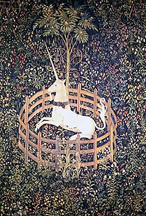 The Unicorn Is Penned, Unicorn Tapestries, c. ...