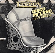 Disco Inferno от The Trammps, 1978, переиздание на виниле в США. Jpg