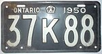 LicensePlateOntario1950.jpg