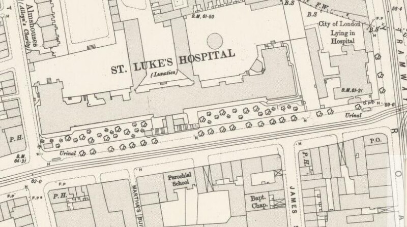 File:Map of Luke's Hospital for Lunatics , Old Street, London 1896.jpg