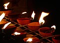 Image 1Diyas lighting on Divali night in Trinidad and Tobago. (from Culture of Trinidad and Tobago)