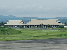 Davao International Airport's former terminal buildings, which still stand today. Old Davao City airport.jpg