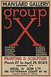 Poster for the Group X exhibition, 1920 Poster for the Group X exhibition 26 March - 24 April 1920.jpg