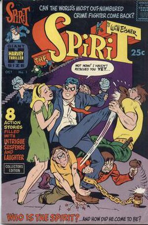 Harvey Comics' The Spirit #1 (Oct. 1966). Cove...