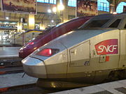 Eurostar, Thalys and TGV 81 at Paris Gare du Nord