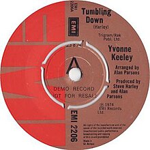 Ивонн Кили падает вниз, 1974 EMI Single.jpg