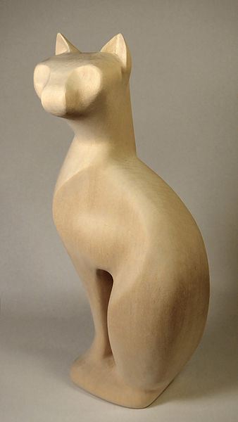 File:Natural Basswood Cat Statuette.jpg