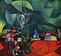 Marc Chagall, 1912, Calvary (Golgotha), oil on canvas, 174.6 x 192.4 cm, Museum of Modern Art, New York. Exhibited: Galerie Der Sturm (Herwarth Walden), Erster Deutscher Herbstsalon, Berlin, 1913