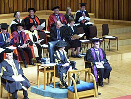 The University of London chancellor, The Princess Royal, presiding over the External Programme Presentation Ceremony, 2006 Princess Anne presiding over the External Programme Presentation Ceremony (University of London, 2006).jpg