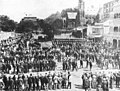 Police and special constables in King Georges Square, 1912 Brisbane General Strike