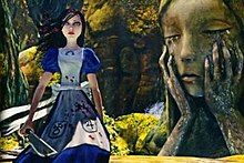 Alice as seen in Madness Returns, wielding the Vorpal Blade Madness Returns screenshot.jpeg