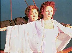 French and Saunders parodying James Cameron's blockbuster film Titanic Frenchnsaunders.jpg