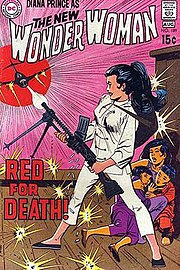 Wonder Woman #189 (Aug. 1970): By this era, Wonder Woman had more in common with Emma Peel than superheroes. Cover art by Mike Sekowsky & Dick Giordano.