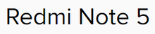 Шрифт логотипа Redmi Note 5.png