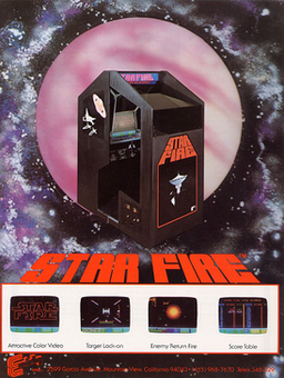 First alternate arcade flyer of Star Fire.