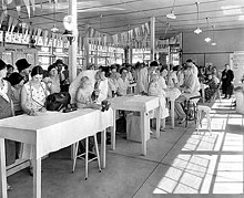 Contestants preparing for the Better Baby Contest at the 1931 Indiana State Fair. Better Baby Contest - 1931 Indiana State Fair.jpg