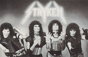 Stryken pictured in "spiritual armor" (L-R) Ezekiel Vade, Dale Streiker, Steve Strieker, and Joey Knight