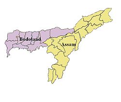 Map of Bodoland