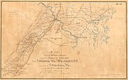 One of Hotchkiss's maps: Valley Campaign of 1864 for Jubal Early