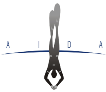 Logo organizace Aida Freediving. Png