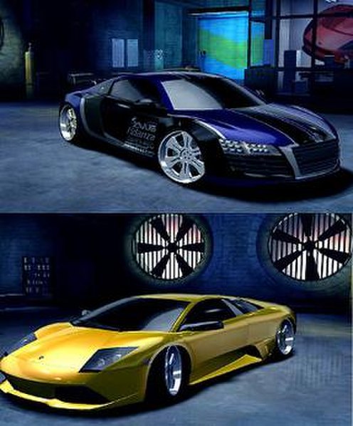 حميل لعبة: المعشوقة العالمية Need for Speed Carbon2010 مقسمة سارعوا للتحميل 496px-NFSCarbonAudiLeMansQuattro&LamborghiniLP640