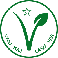 Logo of World Esperantist Vegetarian Association shows its Esperanto-language motto Vivu kaj lasu vivi
("Live and let live.") Vegetarismo-simbolo esperanto.svg